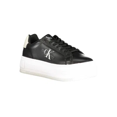 Calvin Klein Black Polyester Women Sneaker In Black