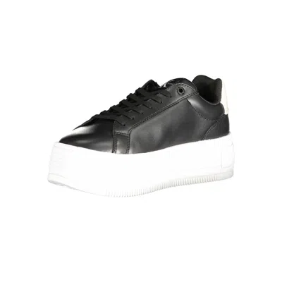 Calvin Klein Black Polyester Women Sneaker In Black
