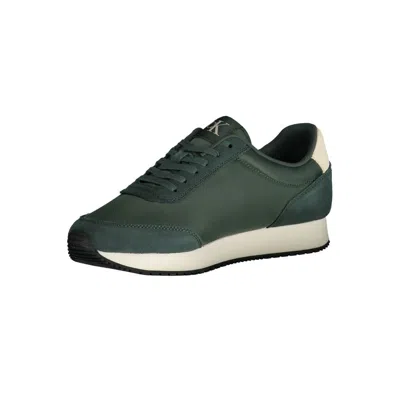 Calvin Klein Green Polyester Men Sneaker In Green