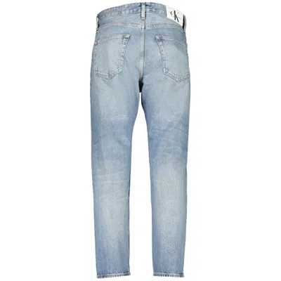 Calvin Klein Sleek Washed Denim Jeans For A Timeless Style In Light Blue