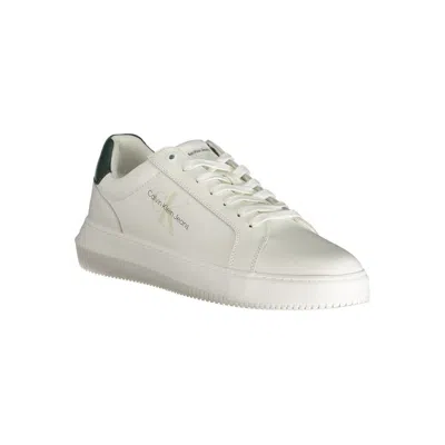 Calvin Klein Leather Sneakers In White