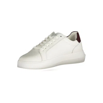 Calvin Klein White Leather Men Sneaker In White