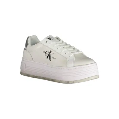 Calvin Klein White Polyester Women's Sneaker In White