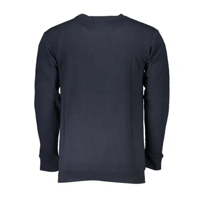Cavalli Class Blue Cotton Sweater In Blue
