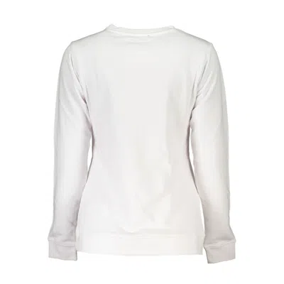 Cavalli Class White Cotton Sweater In White