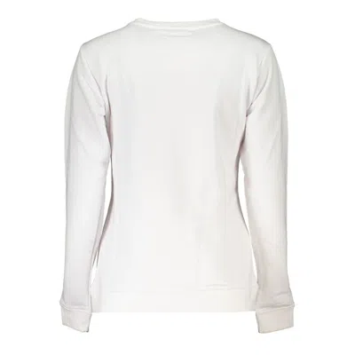 Cavalli Class White Cotton Sweater In White