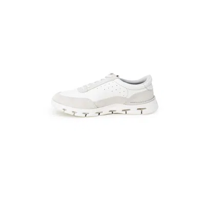 Clarks White Leather Men's Sneaker In White