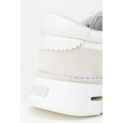Clarks White Leather Men's Sneaker In White