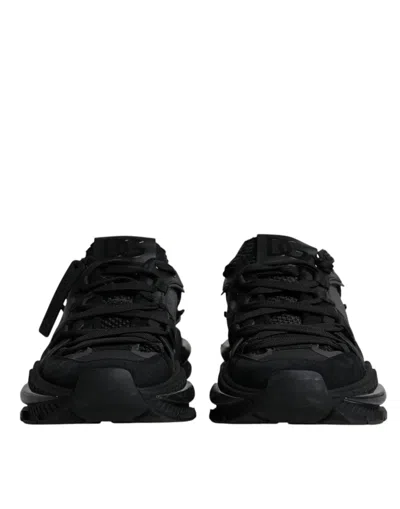 Pre-owned Dolce & Gabbana Black Airmaster Low Top Men Sneakers Men's Shoes ()