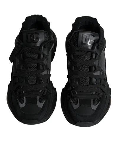 Pre-owned Dolce & Gabbana Black Airmaster Low Top Men Sneakers Men's Shoes ()