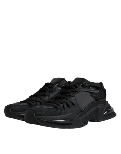 Pre-owned Dolce & Gabbana Black Airmaster Low Top Men Sneakers Men's Shoes ()