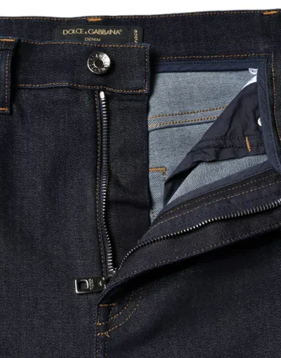 Dolce & Gabbana Black Grace High Waist Skinny Denim Jeans In Black