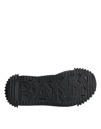 Pre-owned Dolce & Gabbana Black Lace Up Low Top Ns1 Sneakers Women's Shoes ()