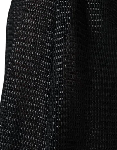 Dolce & Gabbana Black Viscose High Waist Pencil Cut Skirt In Black