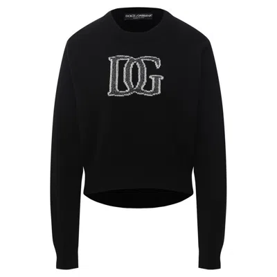 Dolce & Gabbana Black Wool Sweater In Black