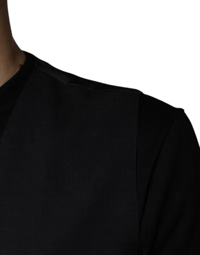 Pre-owned Dolce & Gabbana Black Wool Waistcoat Dress Formal Men's Vest ()