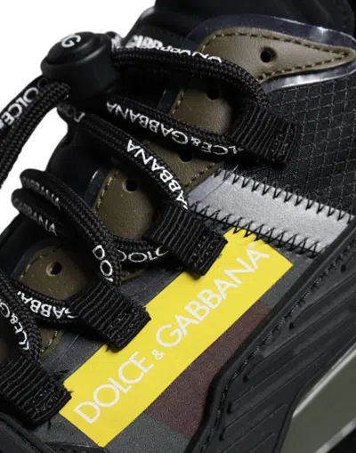 Pre-owned Dolce & Gabbana Multicolor Lace Up Low Top Ns1 Sneakers Men's Shoes ()