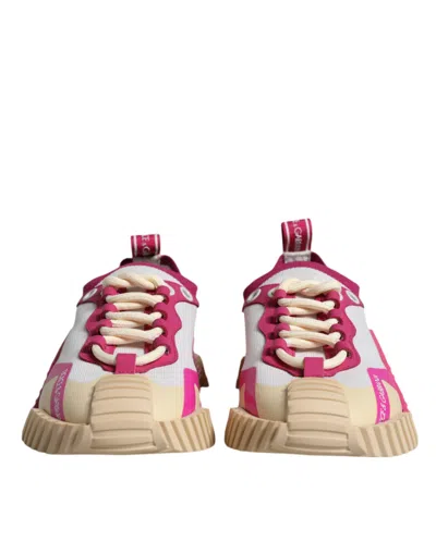 Pre-owned Dolce & Gabbana Multicolor Ns1 Lace Up Low Top Sneaker Women's Shoes ()