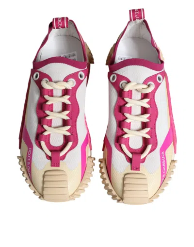 Pre-owned Dolce & Gabbana Multicolor Ns1 Lace Up Low Top Sneaker Women's Shoes ()
