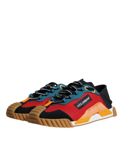 Pre-owned Dolce & Gabbana Multicolor Ns1 Low Top Men Sneakers Men's Shoes ()