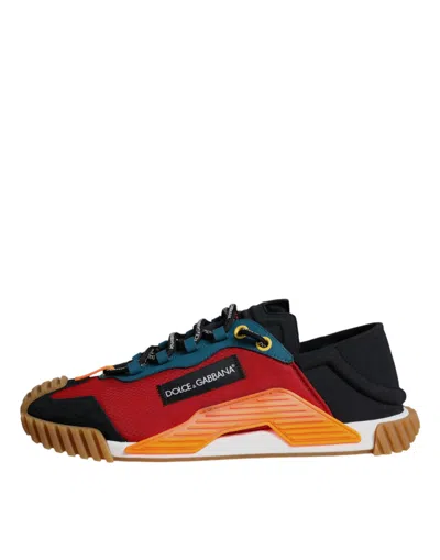 Pre-owned Dolce & Gabbana Multicolor Ns1 Low Top Men Sneakers Men's Shoes ()