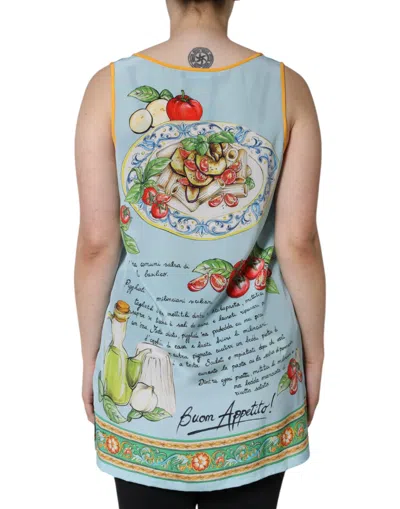 Dolce & Gabbana Multicolor Pasta Alla Norma Print Tank Top In Multicolor