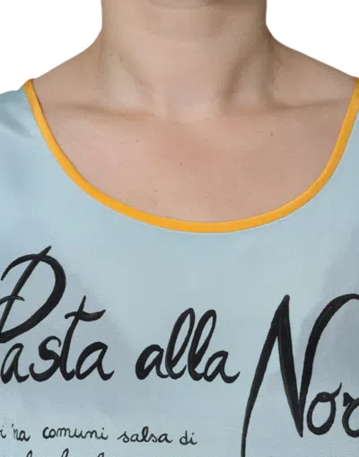 Dolce & Gabbana Multicolor Pasta Alla Norma Print Tank Top In Multicolor