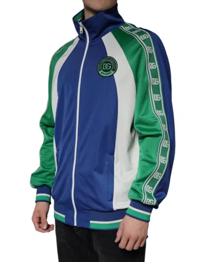 Dolce & Gabbana Colour-block Track Jacket In Multicolor