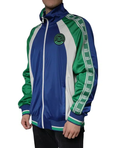 Pre-owned Dolce & Gabbana Multicolor Polyester Full Zip Bomber Men's Jacket ()