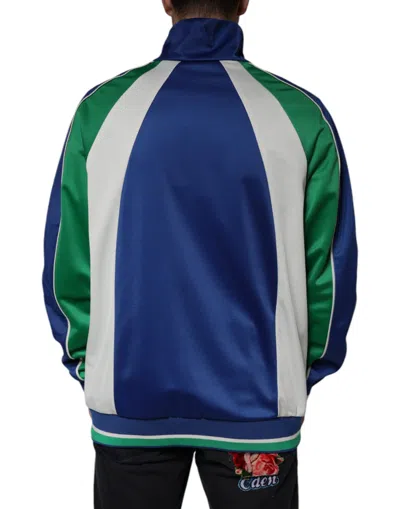 Pre-owned Dolce & Gabbana Multicolor Polyester Full Zip Bomber Men's Jacket ()