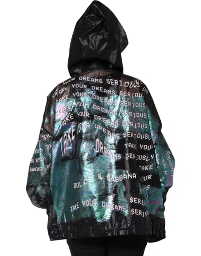 Dolce & Gabbana Multicolor Print Hooded Sweatshirt Sweater In Multicolor
