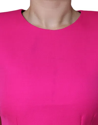 Pre-owned Dolce & Gabbana Pink Sleeveless Bodycon A-line Mini Women's Dress ()