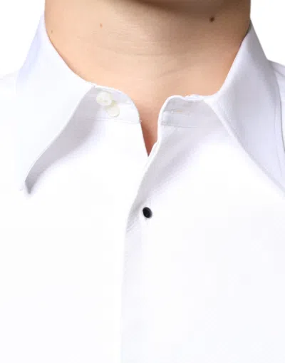 Dolce & Gabbana Poplin Long-sleeved Shirt In White