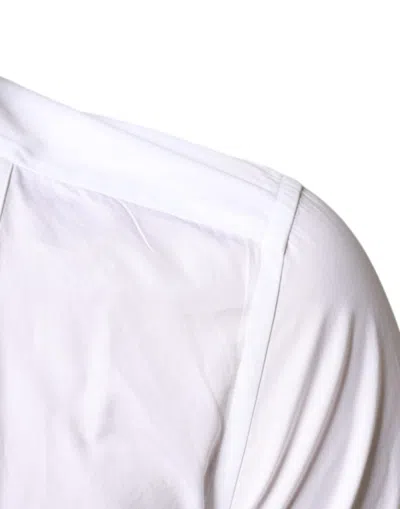 Dolce & Gabbana Poplin Long-sleeved Shirt In White