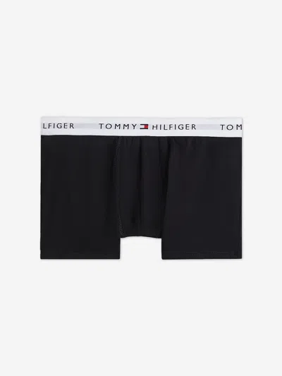 Tommy Hilfiger Boys 2 Pack Boxer Shorts Set In Black