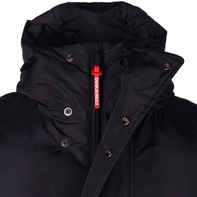 Dsquared2 Black Nylon Jacket In Black