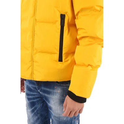 Dsquared2 Yellow Nylon Jacket In Yellow