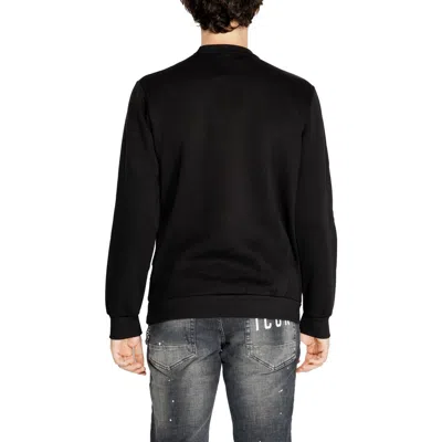 Icon Black Cotton Sweater In Black