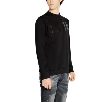 Icon Black Cotton Sweater In Black