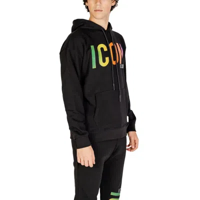 Icon Black Cotton Men's Sweater In Black