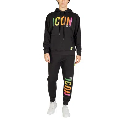 Icon Black Cotton Men's Sweater In Black