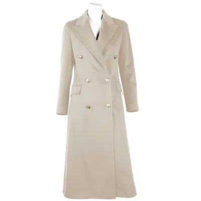 Made In Italy Beige Wool Vergine Jackets & Coat In Beige