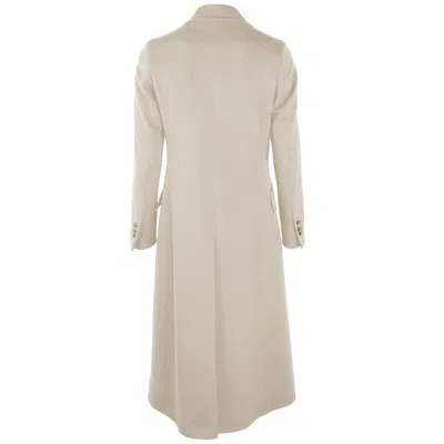 Made In Italy Beige Wool Vergine Jackets & Coat In Beige