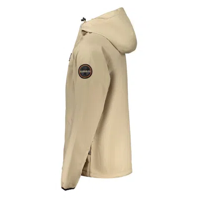 Napapijri Beige Polyester Jacket In Beige