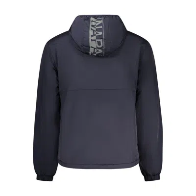 Napapijri Blue Polyamide Men's Jacket In Blue