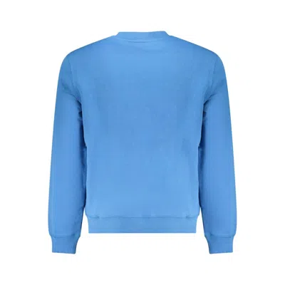 Napapijri Light Blue Cotton Men Sweater In Blue
