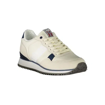 Napapijri White Polyester Sneaker In Neutral