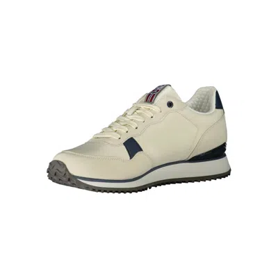 Napapijri White Polyester Sneaker In Neutral
