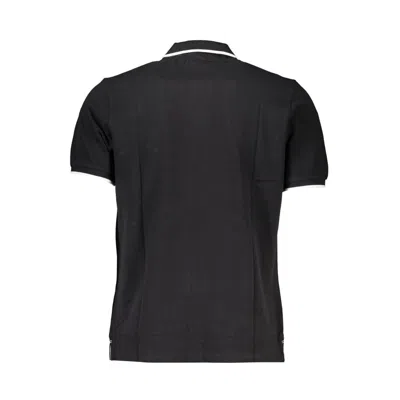 North Sails Black Cotton Polo Shirt In Black