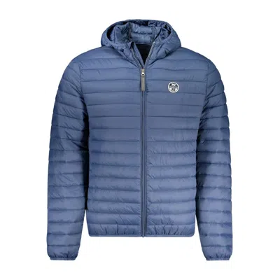 North Sails Blue Polyamide Men Jacket In Blue